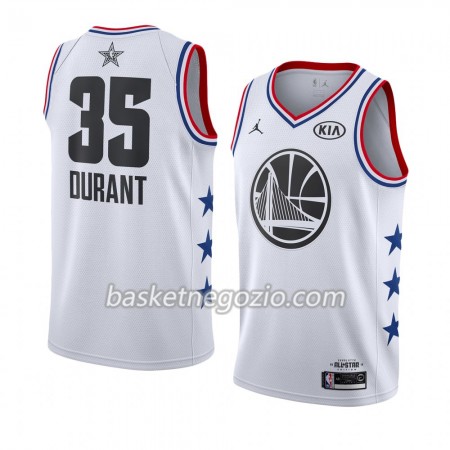 Canotte Uomo Golden State Warriors Kevin Durant 35 2019 All-Star Jordan Brand Bianco Swingman